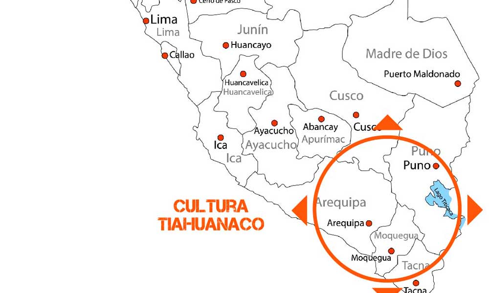 ubicacion de la cultura tiahuanaco